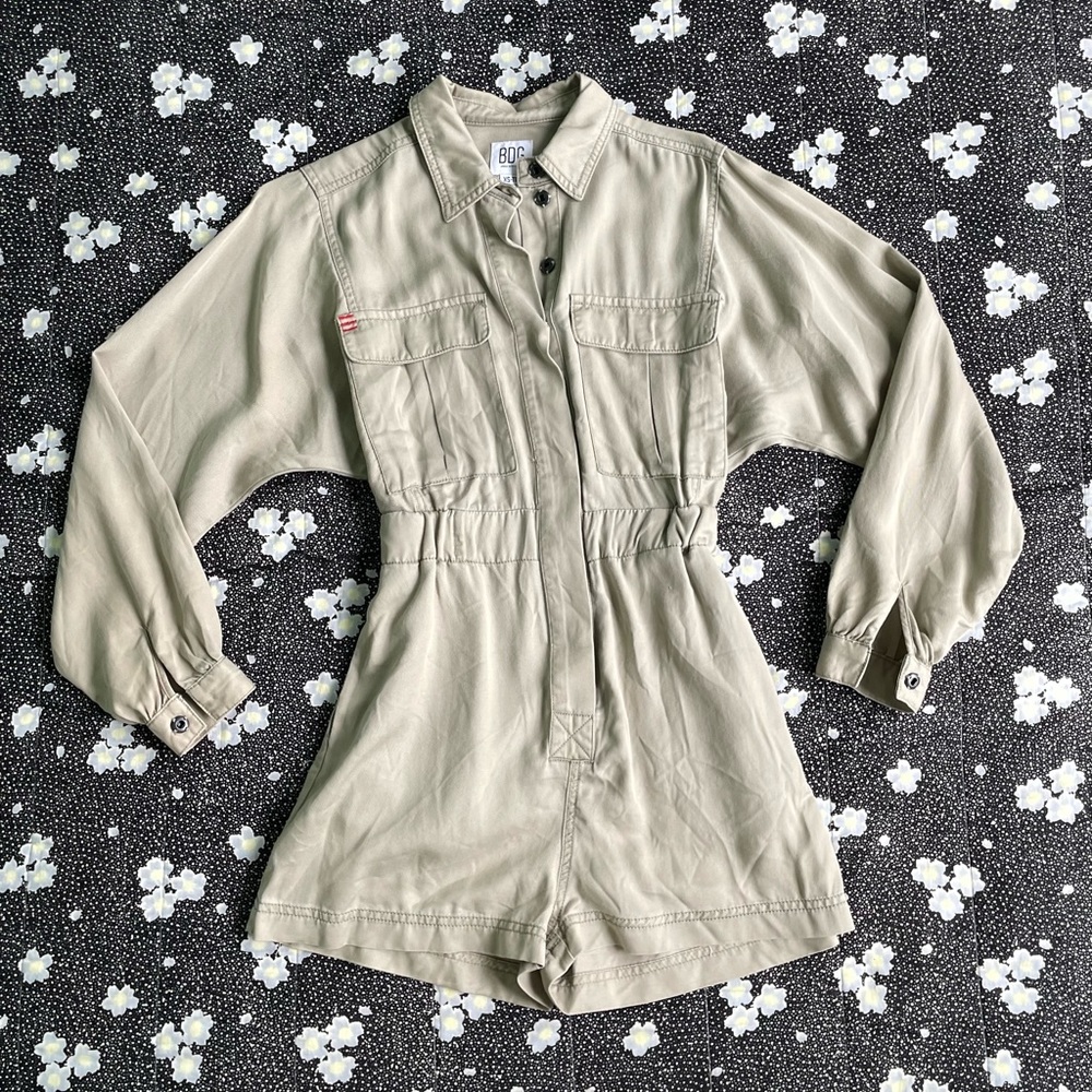 BDG Long sleeve romper